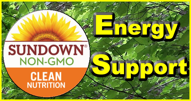 Sundown Naturals NON GMO Energy Support